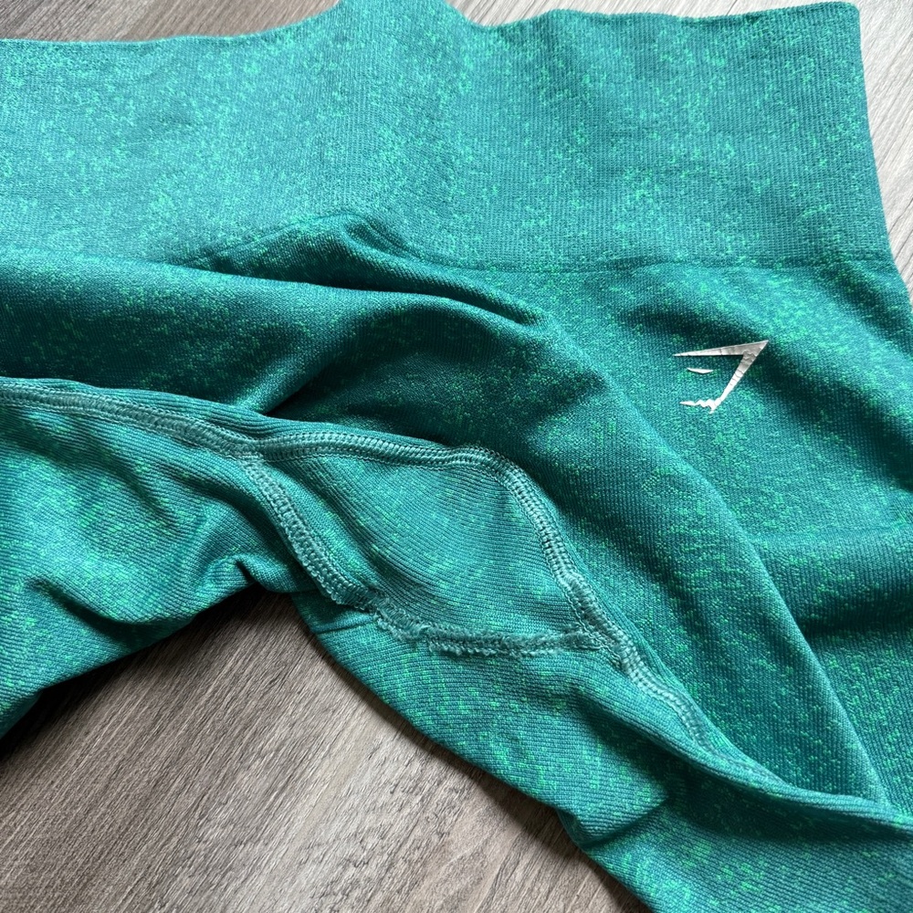 GymShark Adapt Fleck Leggings Teal Aqua Small Workout Gym - Picture 11 of 12
